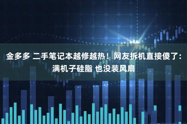 金多多 二手笔记本越修越热！网友拆机直接傻了：满机子硅脂 也没装风扇
